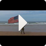 Project Vigil: D-Day 2014, The saluting boy on Omaha beach
